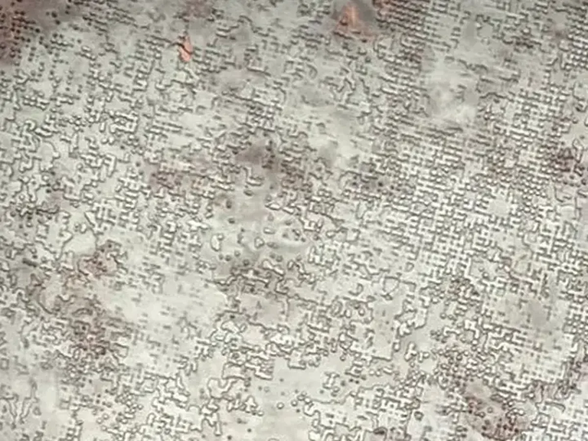 Silver etched stainless steel decorative pattern surface