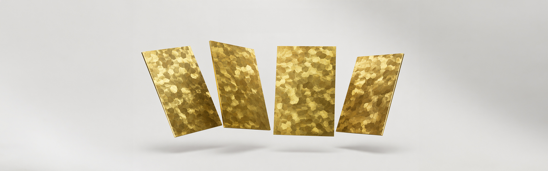 Gold hammered metal panels featured product preview